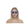 Женские солнцезащитные очки 3912blue голубые с чёрной линзой 