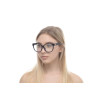 Очки для работы за компьютером 9321bl чёрные с прозрачной линзой 